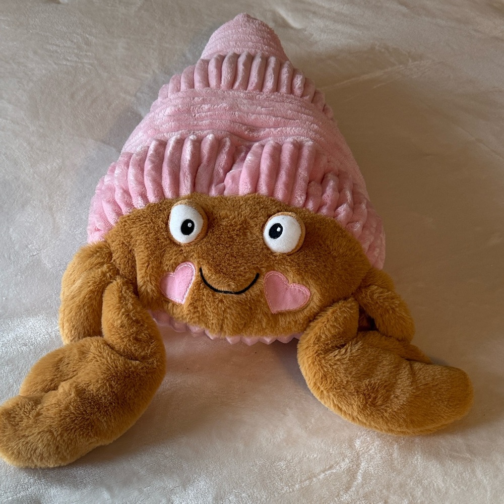 Plush Hermit Crab Pillow - Picture 3 of 7